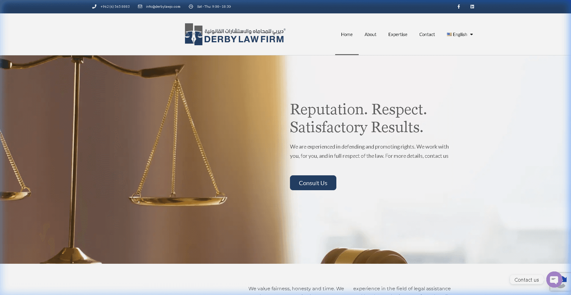 Derby Law Jordan Service Website